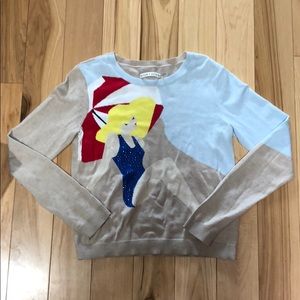 Alice + Olivia Beach Girl Cropped Sweater